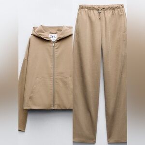 Brown suede set